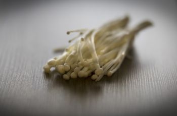 Ilustrasi jamur enoki. (Unsplash/Nathalie Jolie)