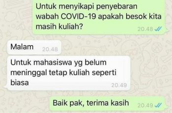 Unggahan hastag dirumahaja. (Twitter/@bangsodiq)·