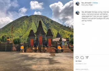 Pura Luhur Poten di Jawa Timur. (Instagram/@fza_ahmadd)