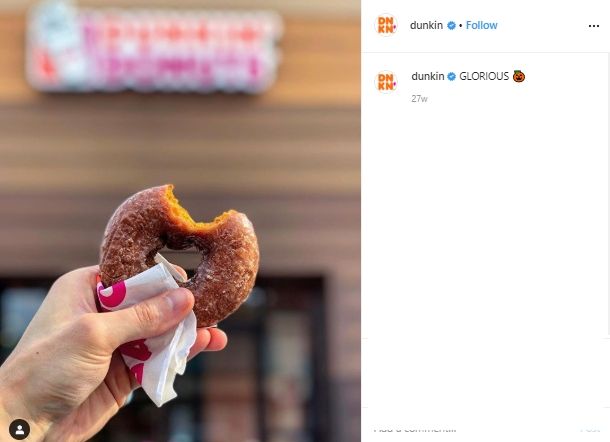 Waspada Covid-19, Dunkin Donuts Tak Sediakan Kursi dan Meja. (Instagram.com/dunkin)