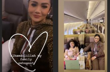 Kridayanti dan Keluarga Pulang dari Swiss (instagram.com/krisdayantilemos)