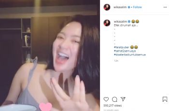 Disebut Tak Pakai Bra saat Joget di Dapur, Begini Jawaban Kocak Wika Salim. (Instagram/@wikasalim)