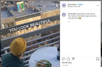 Lagi Social Distancing, Pria Ini Sukses Ajak Kencan Gebetan (instagram.com/jermcohen)