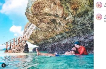 Irish Bella Throwback Liburan ke Pantai Bira. (instagram.com/_irishbella_)