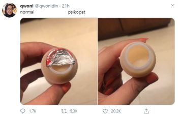 Perdebatan Cara Minum Yakult, Kamu Tim Mana?. (twitter.com/qwonidin)