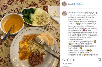 Menu makan Inul Daratista bikin netizen gagal fokus. (Instagram/@inul.d)