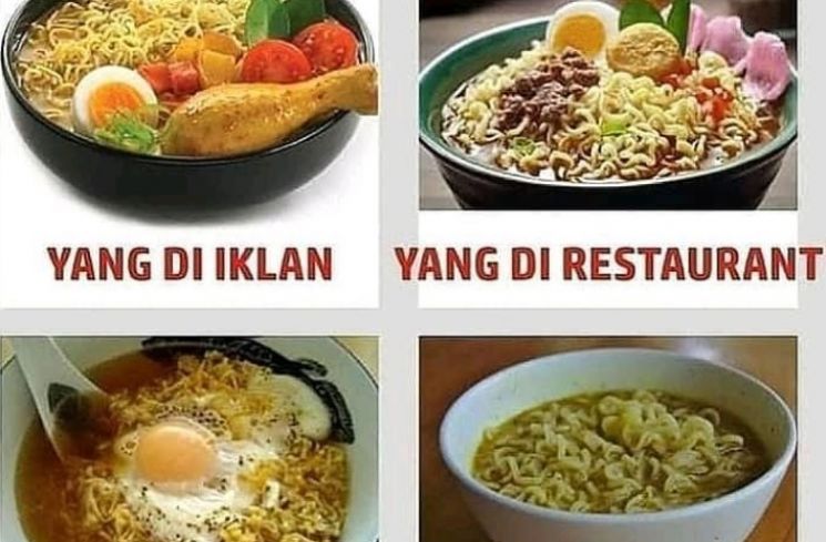 Beda ekspetasi dan realita. (Instagram/aw_lucu)