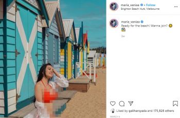Dituduh Operasi, Begini Gaya Liburan Presenter Seksi Maria Vania. (Instagram/@maria_vaniaa)