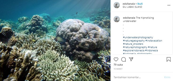 Gili Labak, Wisata Surgawi yang Wajib Dikunjungi Usai Pandemi Virus Corona. (Instagram/@edsitanala)