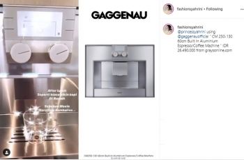 Mesin Kopi Syahrini Seharga Puluhan Juta, Netizen: Cafe Pindah ke Rumah. (instagram.com/fashionsyahrini)
