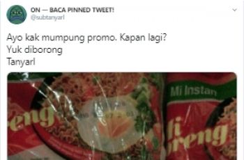 Diduga Salah Ketik, Diskon Mie Instan Ini Malah Bikin Netizen Mencak Mencak. (twitter.com/subtanyarl)