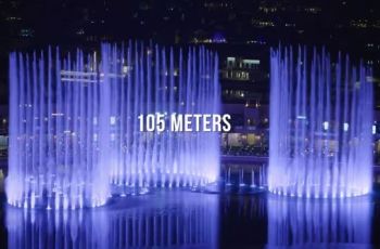 The Palm Fountain, air mancur terbesar di dunia (YouTube the Pointe Palm)