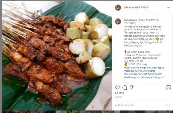 Sate Bang Romi (Instagram @bibuchannel)