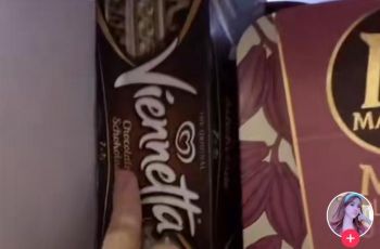 Kulkas penuh dengan es krim (TikTok @ninielimmm)