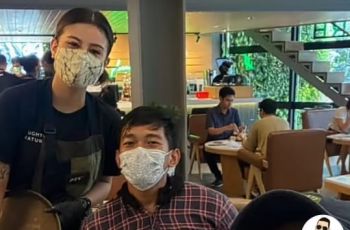 Awkarin jadi Barista KFC by Nature (TikTok @agunnafs)