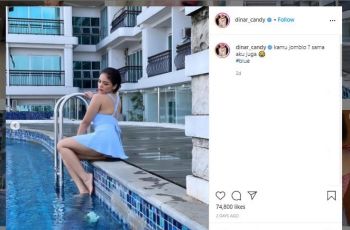 Dinar Candy mirip Nikita Mirzani (Instagram @Dinar_Candy)