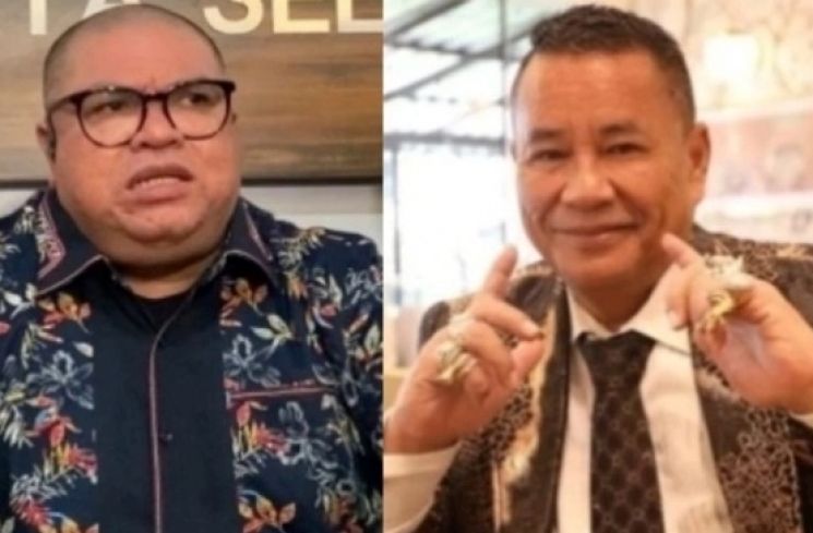 Razman Nasution dan Hotman Paris (suara.com/Tiara Rosana)