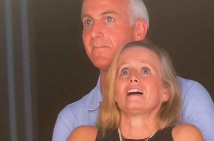 CEO Astronomer Andy Byron dan Kristin Cabot tertangkap kamera sedang pelukan mesra. (Dok. X)