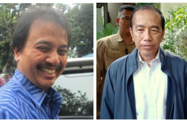 Ilustrasi Roy Suryo dan Jokowi. (Dok. Suara.com)
