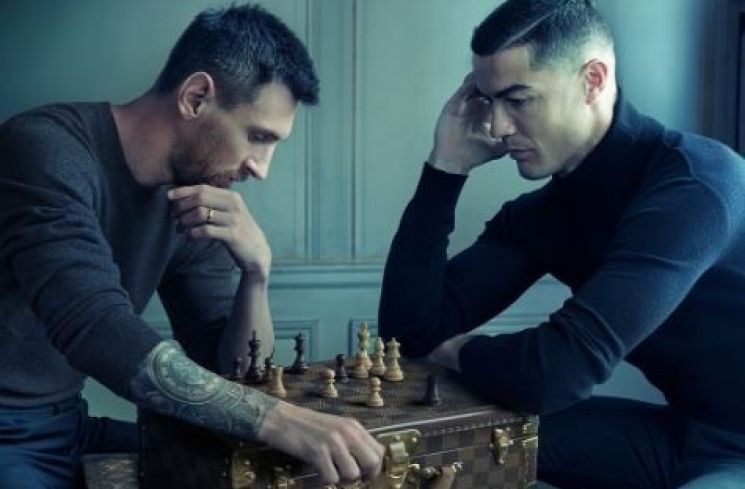 Louis Vuitton gandeng Lionel Messi dan Cristiano Ronaldo. (Dok. Instagram)
