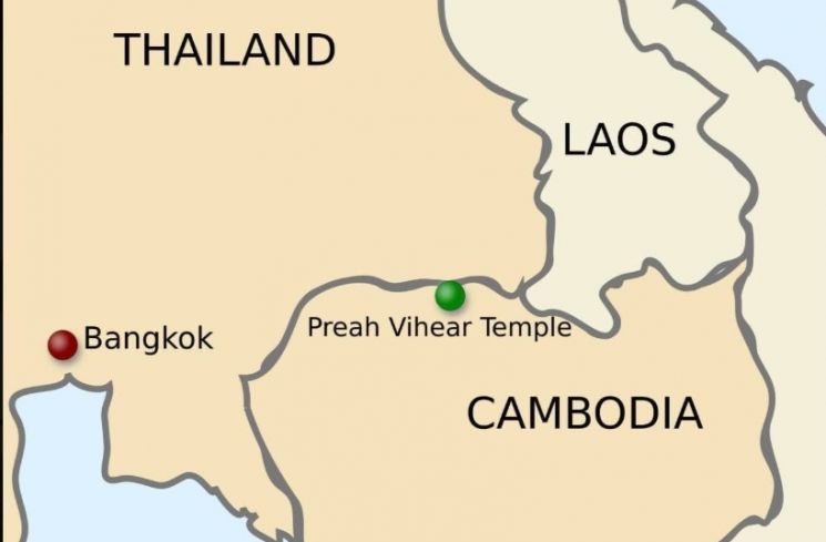 Ilustrasi perbatasan Thailand dan Kamboja yang memicu perang. (Dok. Suara.com/Ist)