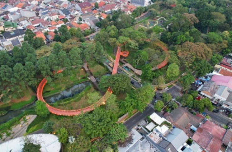 Ilustrasi Taman di Jakarta. (pexels.com)
