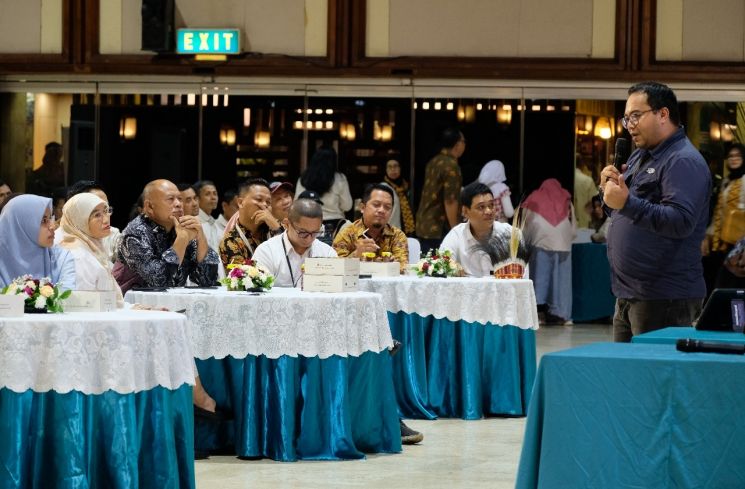 Koordinator Nasional Sidi Rana Menggala saat menjadi narasumber di Festival Pesona 2025, Rabu (20/8/2025).(Dokumentasi Pribadi)