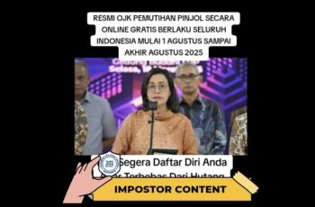 Jangan Ketipu! Heboh Sri Mulyani Umumkan Pemutihan Pinjol dari OJK, Ternyata Ini Jebakan Batman